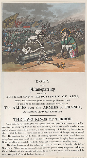 Thomas Rowlandson, The Two Kings of Terror