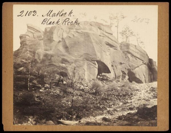 Francis Frith, Matlock.  Black Rock