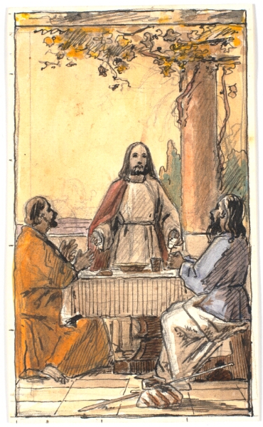 Martinus Rørbye, Kristus og de to disciple i Emmaus