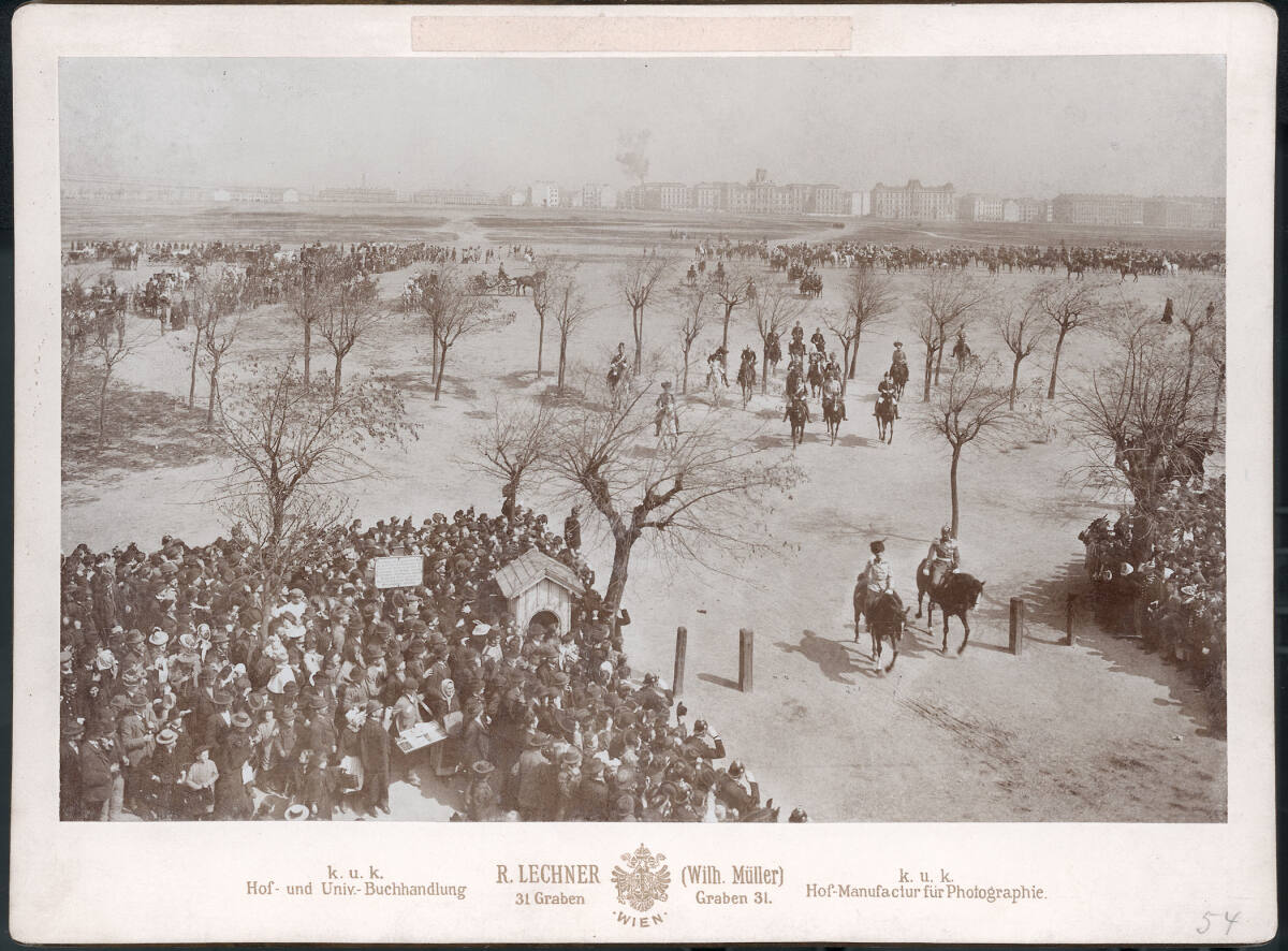 Unknown artist, Frühjahrsparade auf der Schmelz in Wien