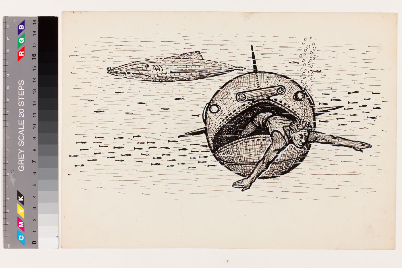 Ülo (autor) Sooster, Design sketch for book illustration