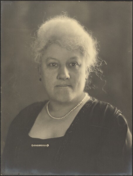 Louis Fleckenstein, [Portrait of a Woman with Pearls and Bar Pin]