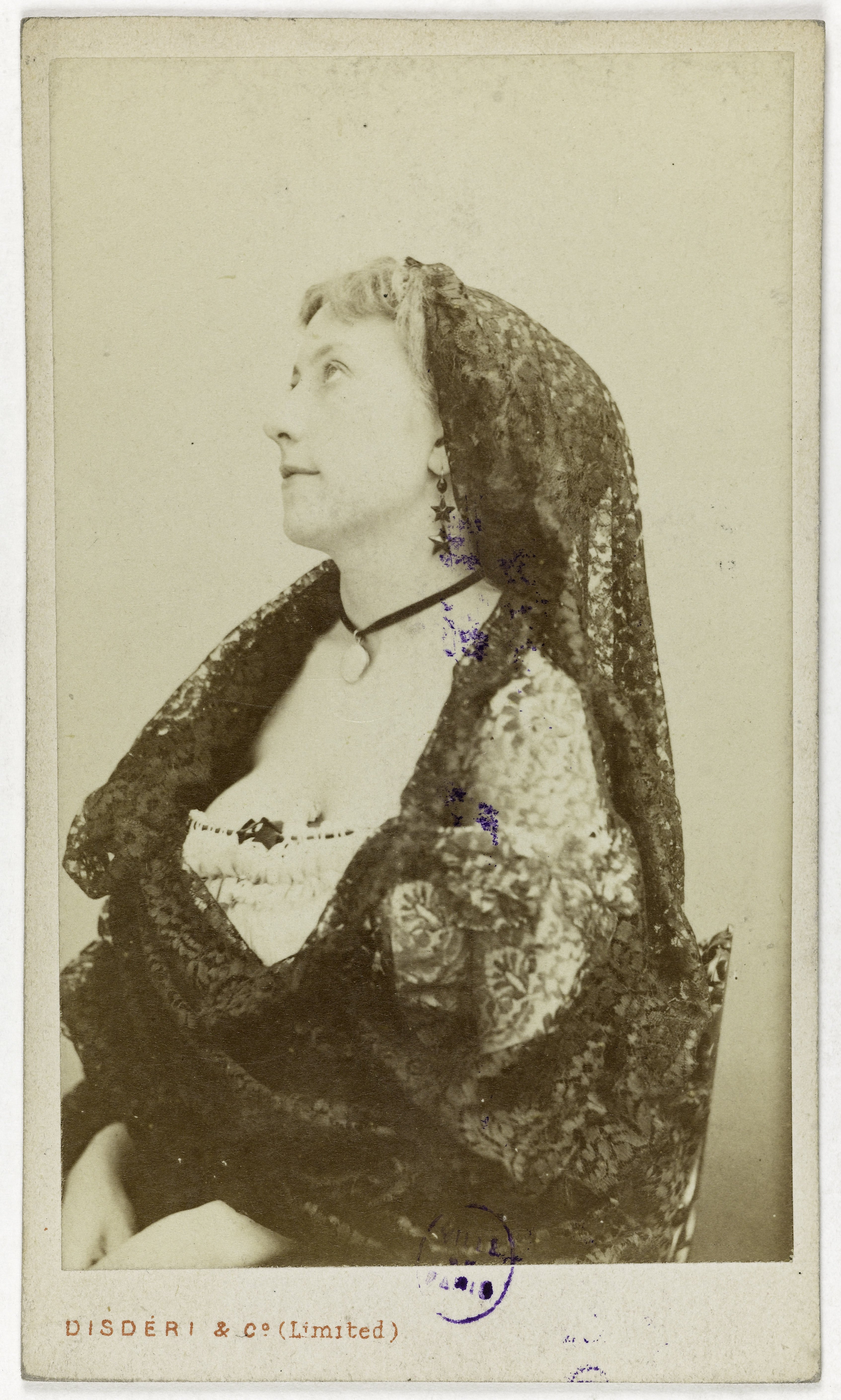 Disderi & Cie, Portrait de Miss Mortimer, actrice.