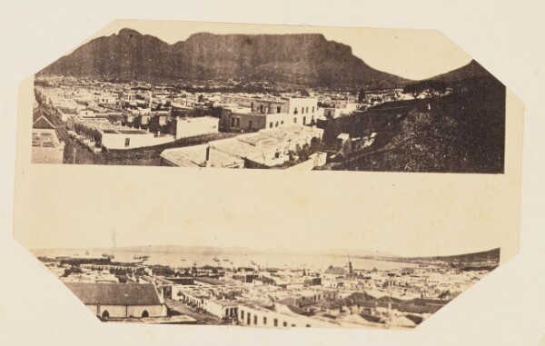 Unknown, [Photographic Collage of Two Views of Cape Town, South Africa]