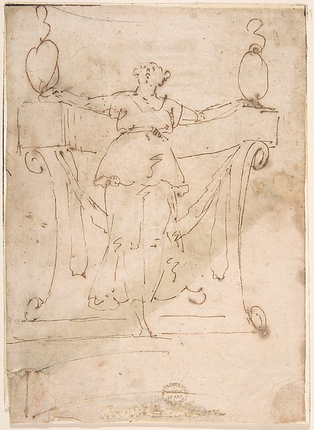 Anonymous, Italian, 16th century, Female Figure