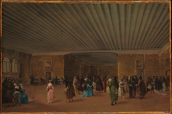 Francesco Guardi, The Ridotto Pubblico at Palazzo Dandolo