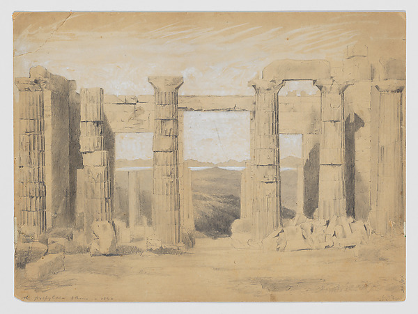 Anonymous, British, 19th century, The Propylaea, Athens