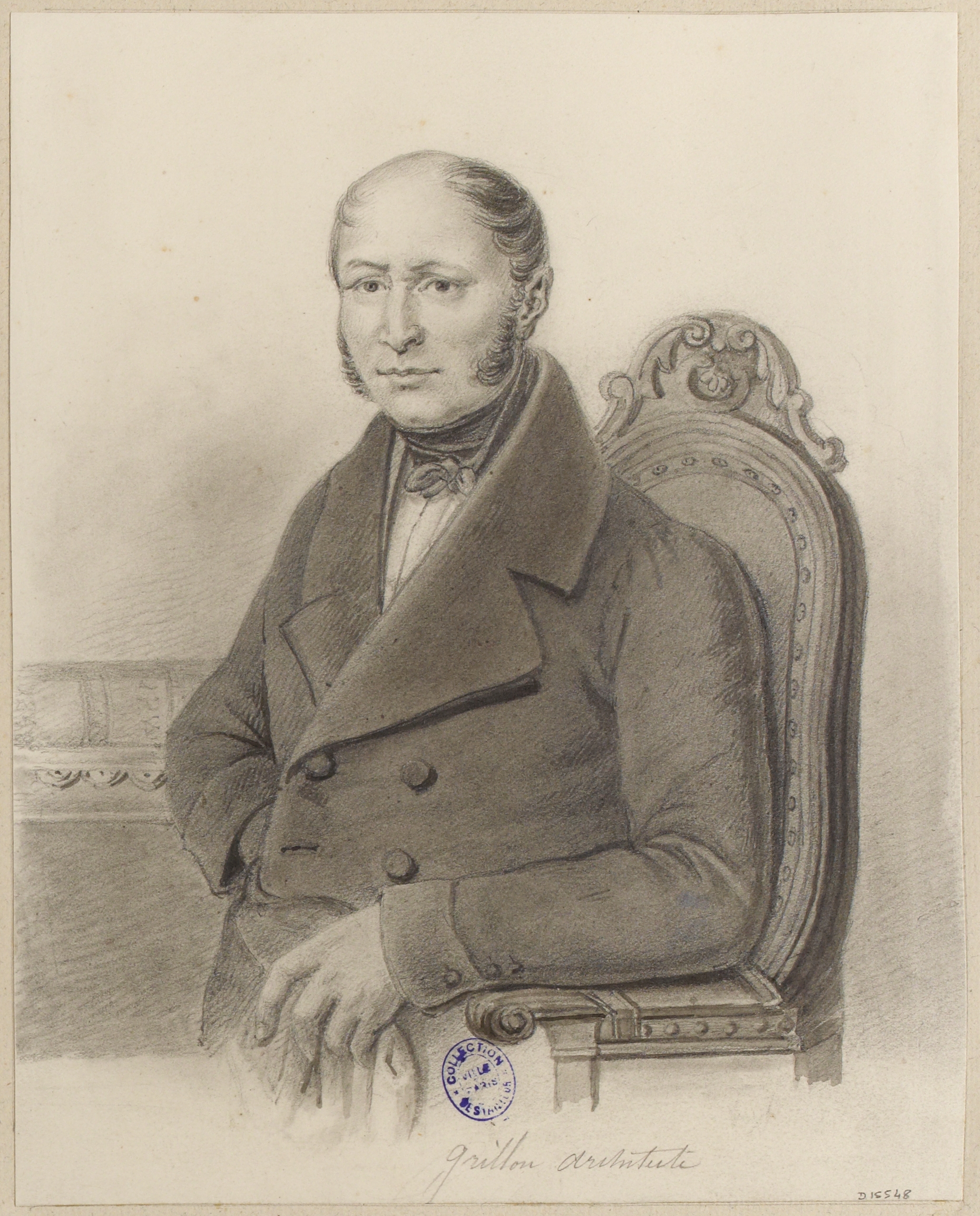 Anonyme, Portrait de l'architecte Grillon