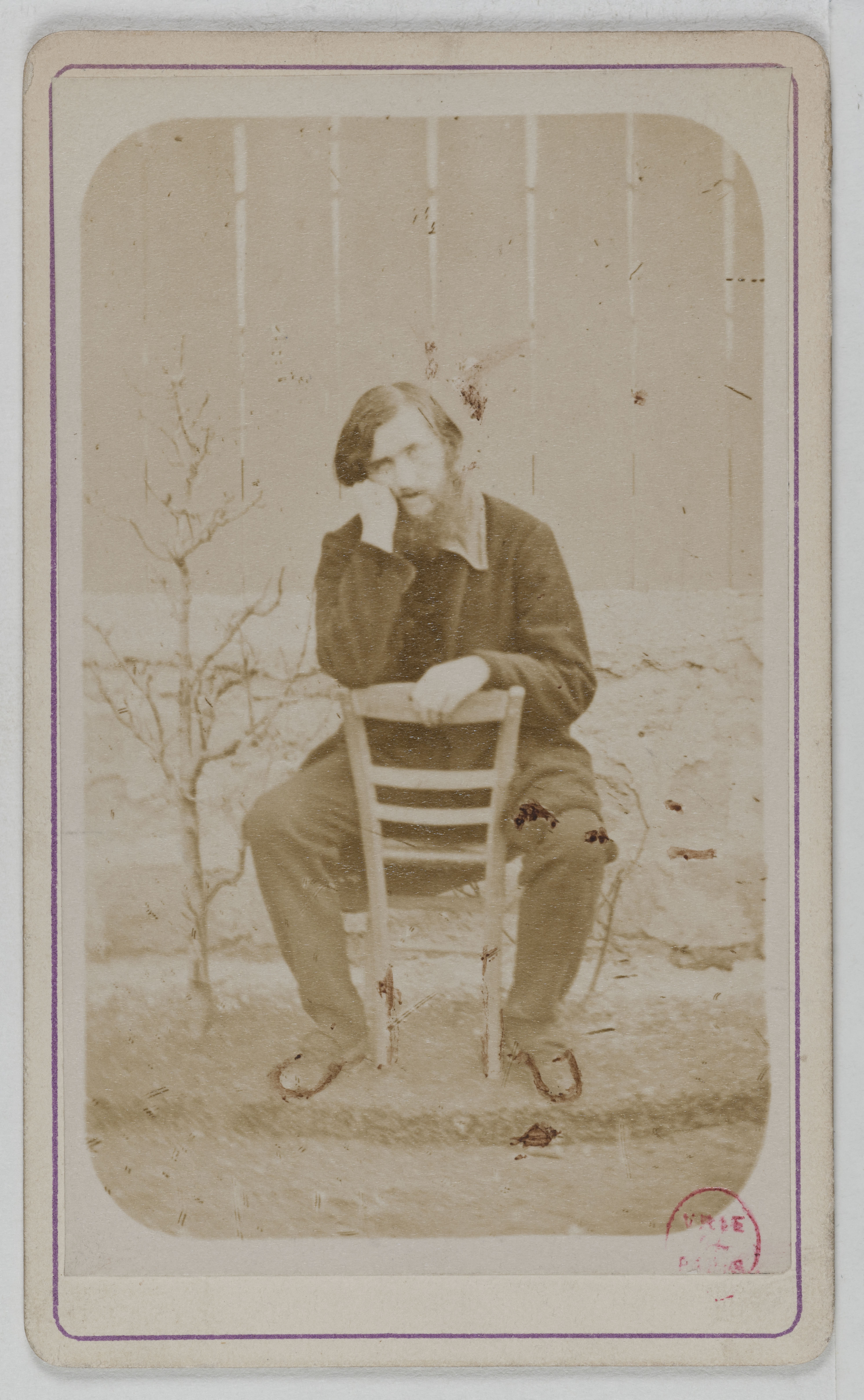 Anonyme, Portrait d'Alfred Frigoult de Liesville, (1836-1885), (collectionneur, conservateur adjoint au musée Carnavalet)