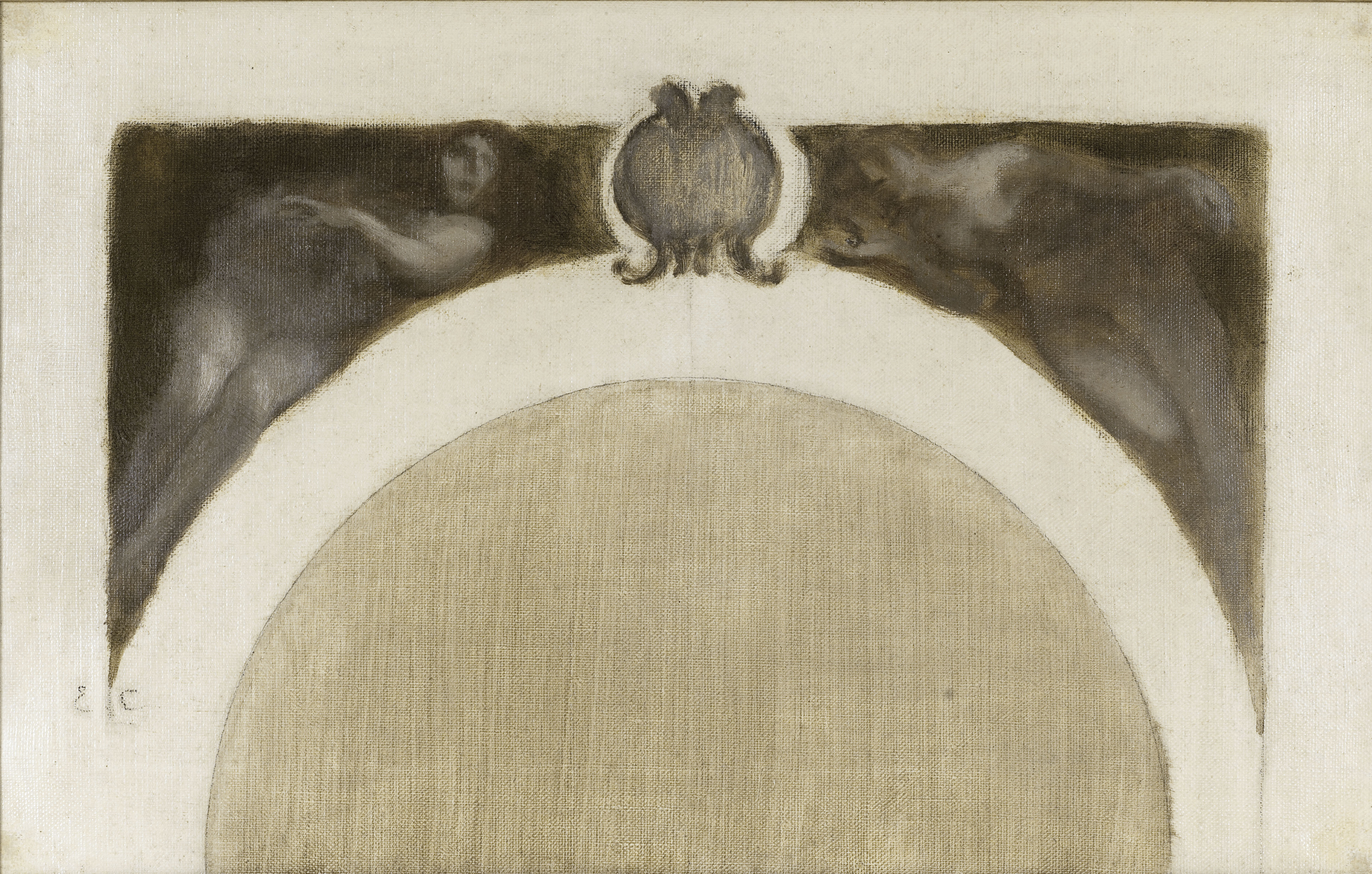 Eugène Carrière, Esquisse pour le salon des Sciences de l'Hôtel de Ville de Paris : Les Mathématiques - La Minéralogie