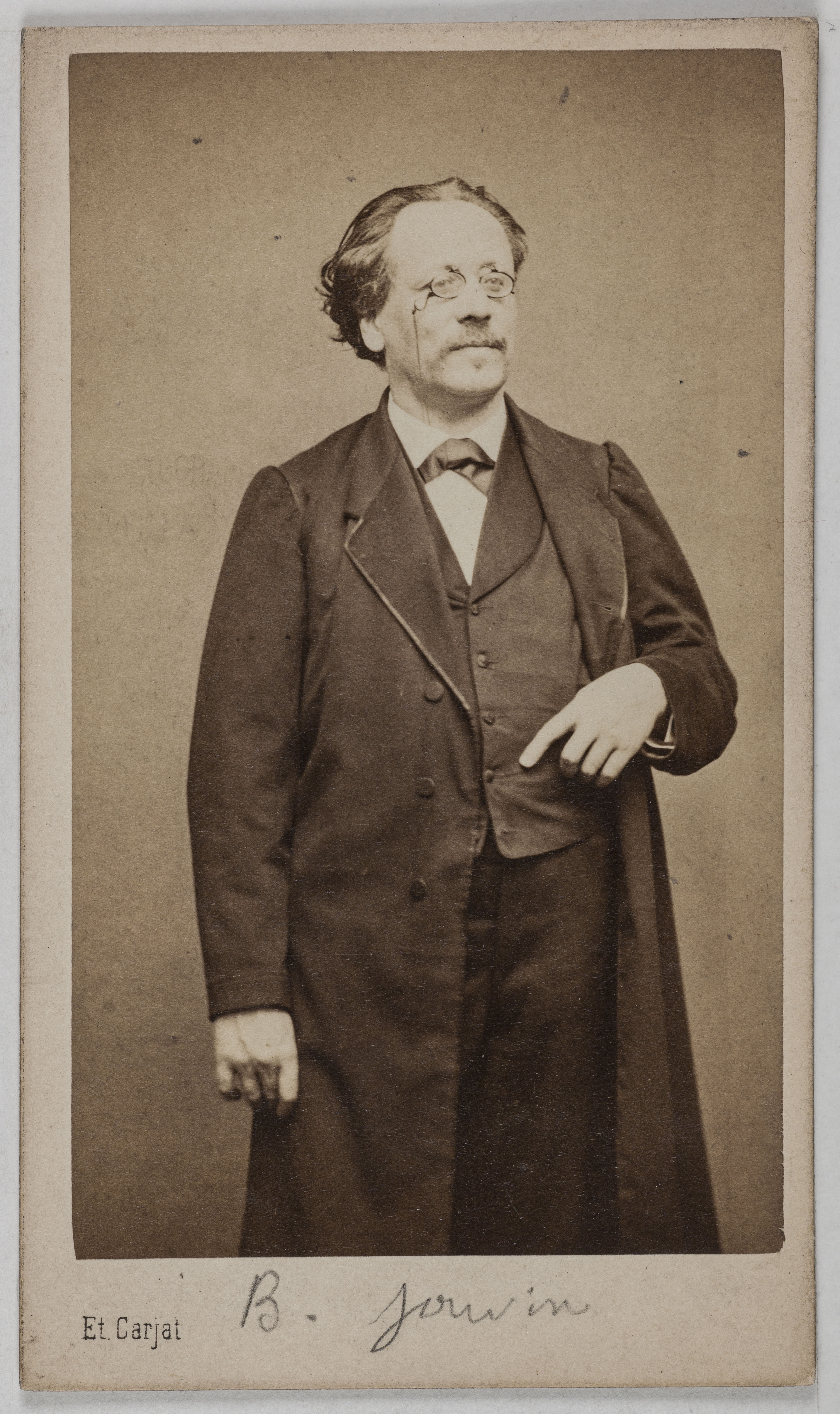Carjat & Cie, Portrait de Benoît Jouvin (pseudonyme Bénédict, 1810-1886), publiciste pour Le Figaro