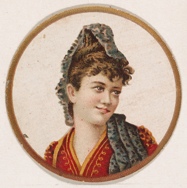 Kinney Brothers Tobacco Company, Portrait of woman, from the Novelties series (N228, Type 2) issued by Kinney Bros.