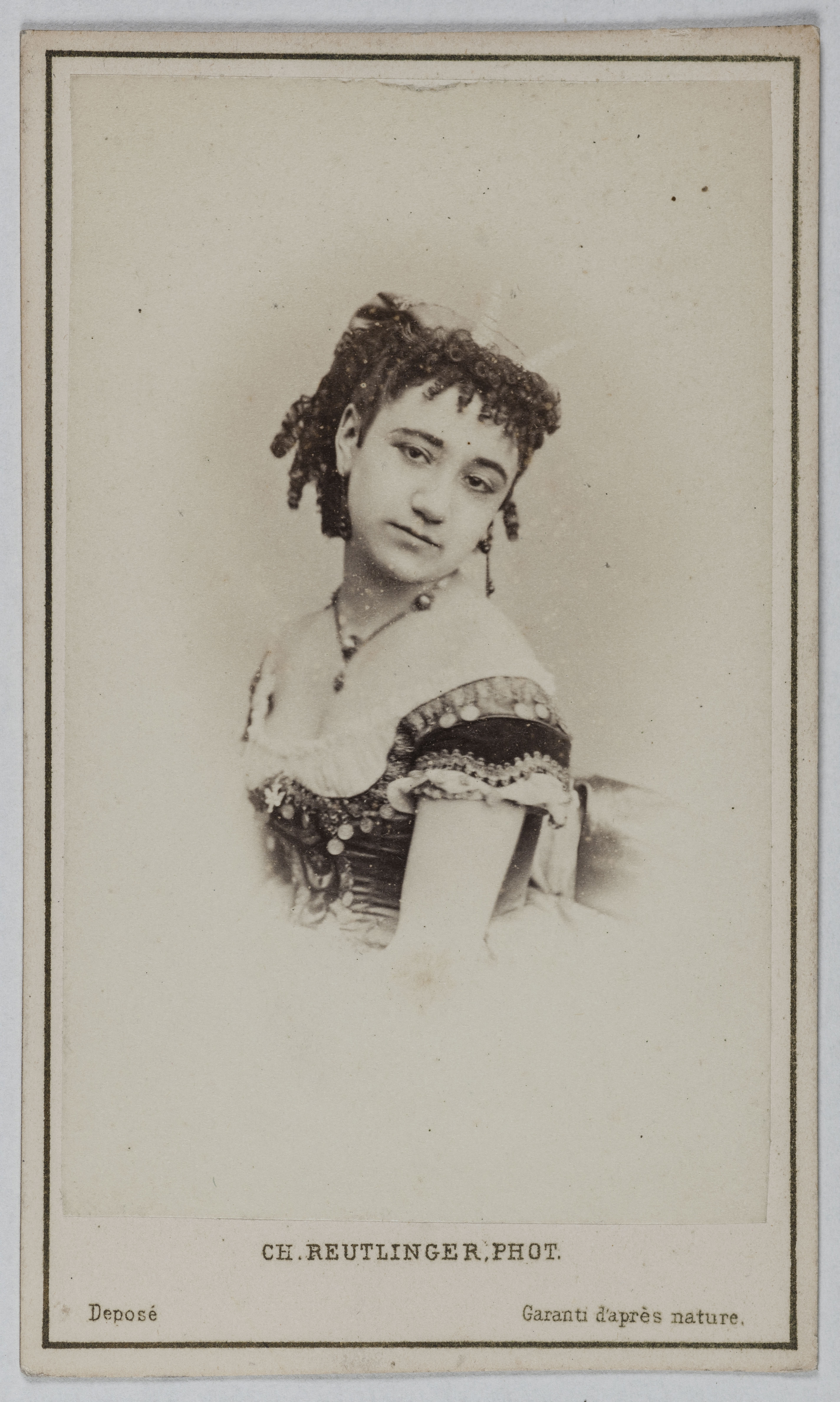 Charles Reutlinger, Portrait d'Eugénie, (actrice)