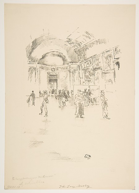 James McNeill Whistler, The Long Gallery, Louvre