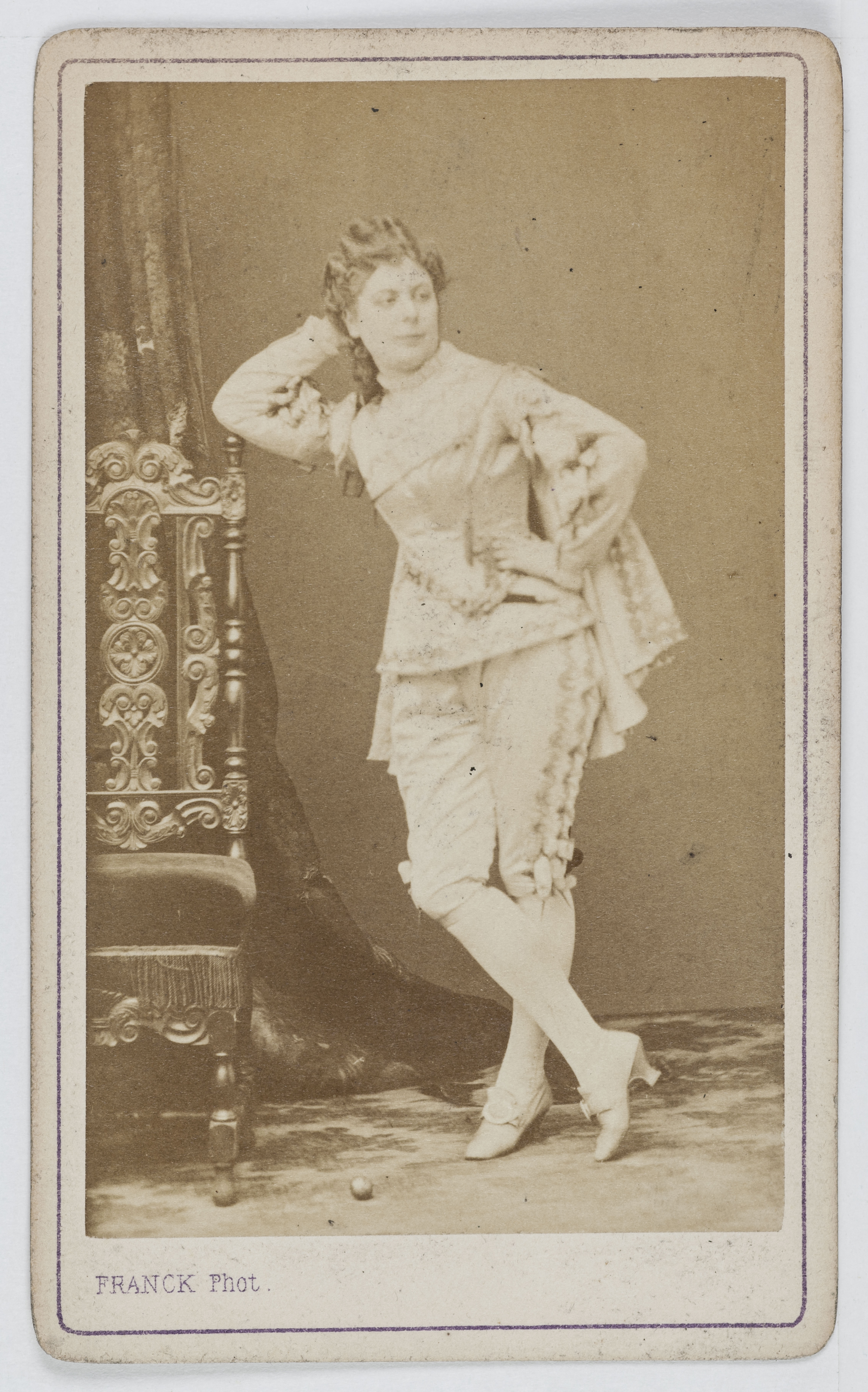 Franck, Portrait de Sevestre, actrice et chanteuse au Théâtre de la Gaîté et à l'Opéra Comique.