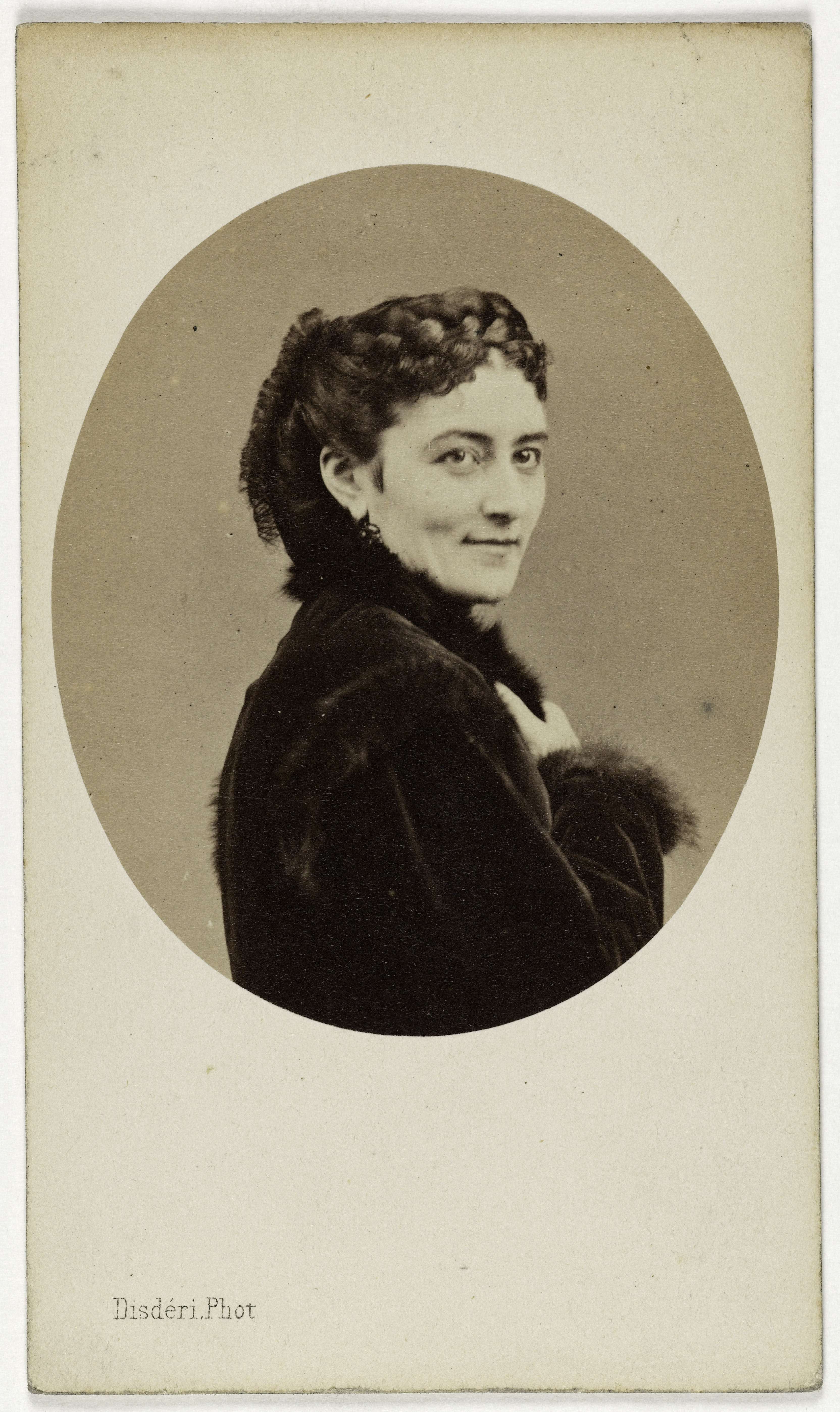 André-Adolphe-Eugène Disdéri, Portrait de Hamakers (Frédérique Caroline), (1836-1912), soprano