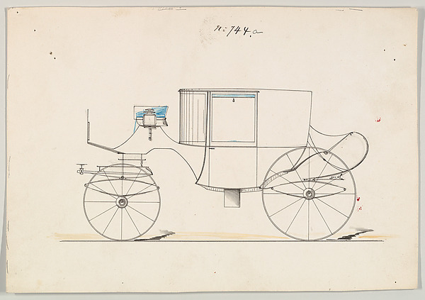 Brewster & Co., Design for Coupé, no. 744a