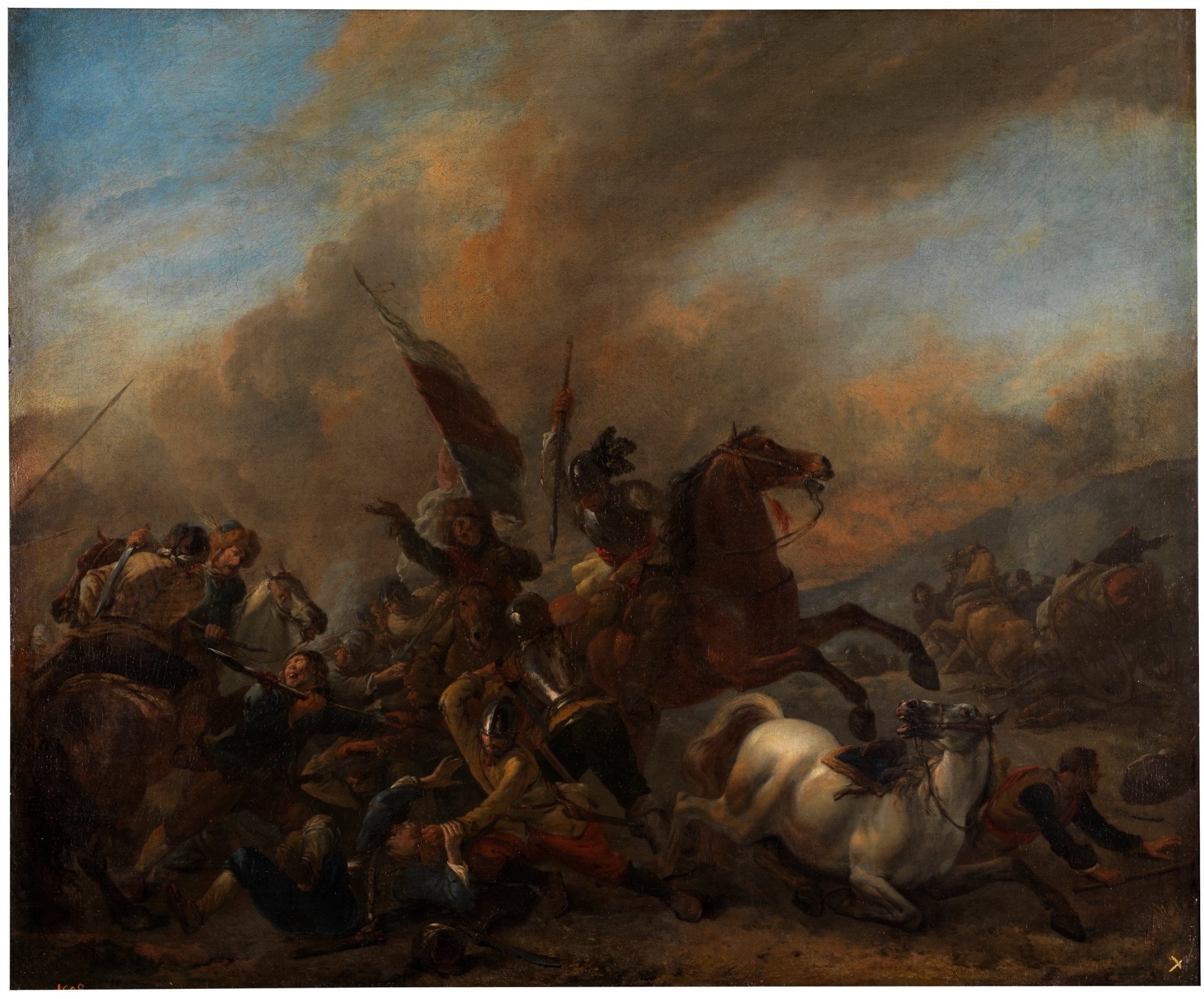 Philips Wouwerman, Skirmish among Enemy Troops