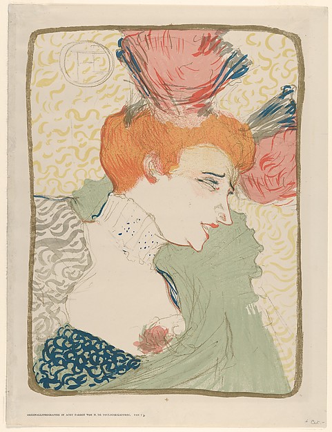 Henri de Toulouse-Lautrec, Portrait Bust of Mademoiselle Marcelle Lender