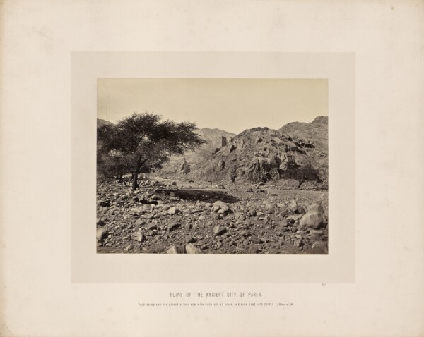 Francis Frith, Ruins of the Ancient City of Paran
