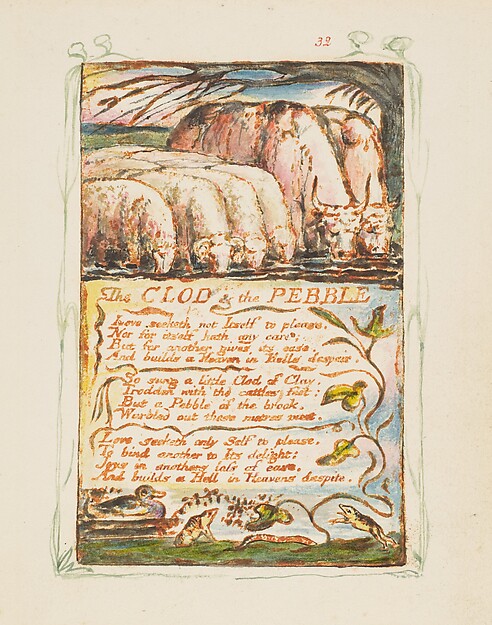 William Blake, Songs of Experience: The Clod & the Pebble