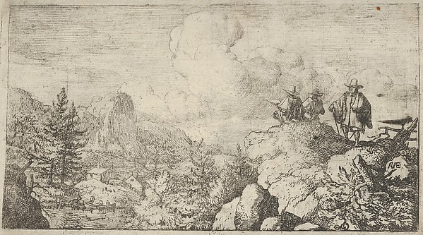 Allart van Everdingen, The Draftsman at the Rock