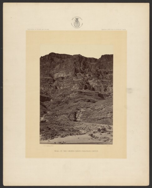 Timothy H. O'Sullivan, Wall in the Grand Cañon, Colorado River
