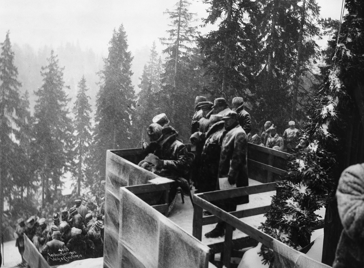 Anders Beer Wilse, Prot: Kongetribunen Holmenkollen 12/3 1906