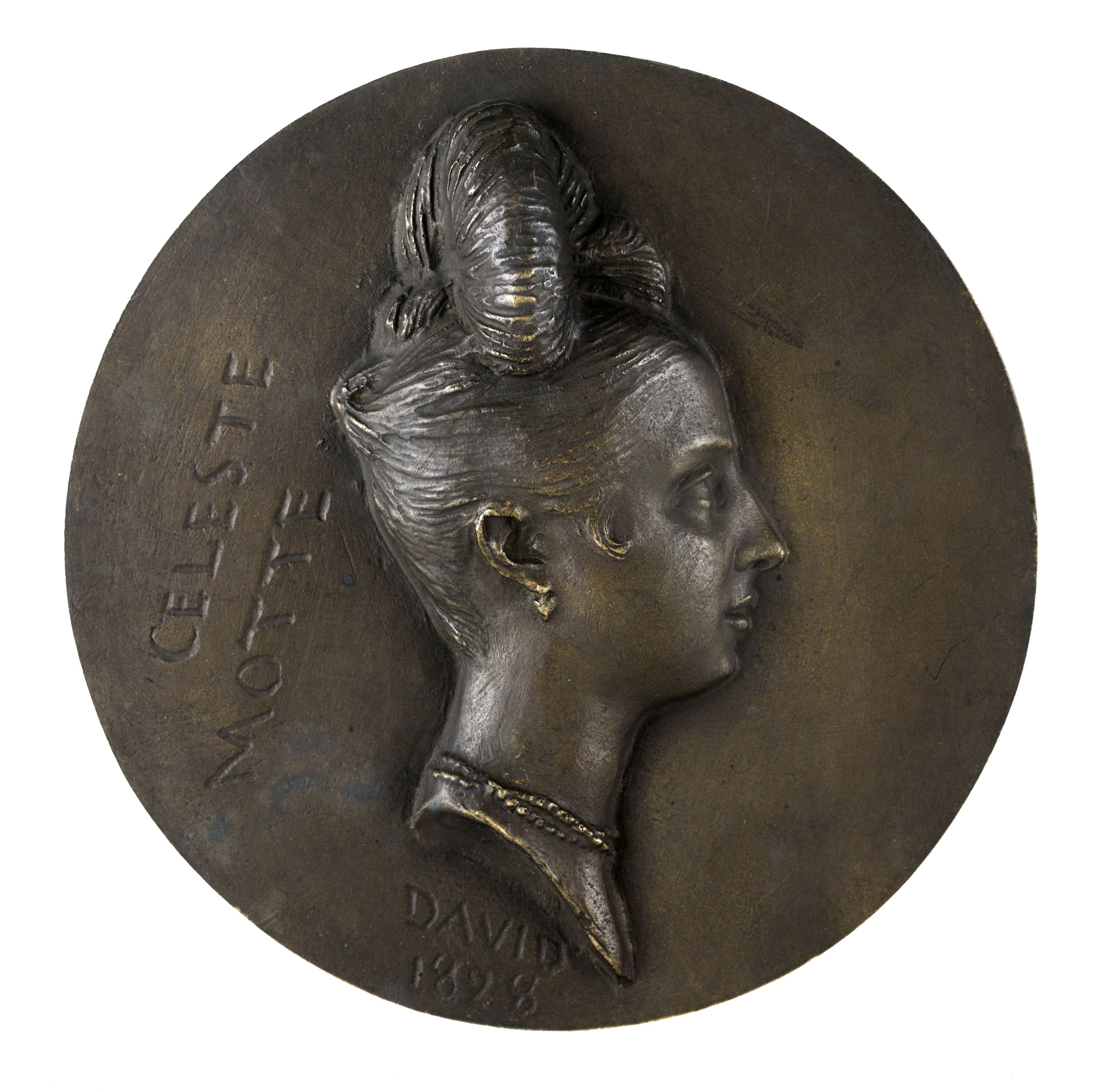 David d'Angers, Portrait de Céleste Motte, épouse d'Achille Dévéria