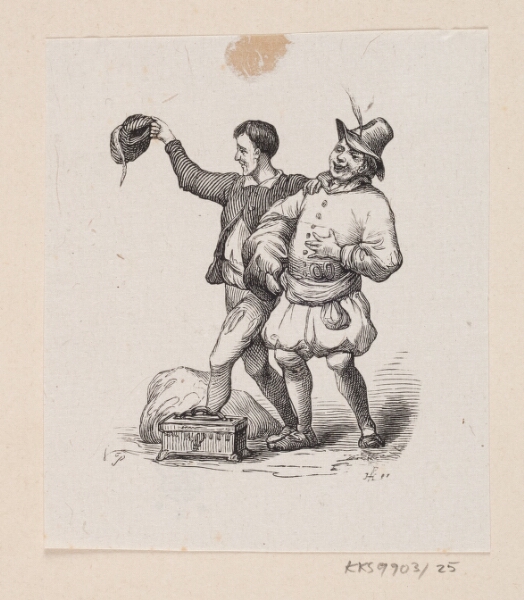 H.P. Hansen, Illustration til "Kejserens nye Klæder" i H.C. Andersen, "Eventyr og Historier", Bind 1