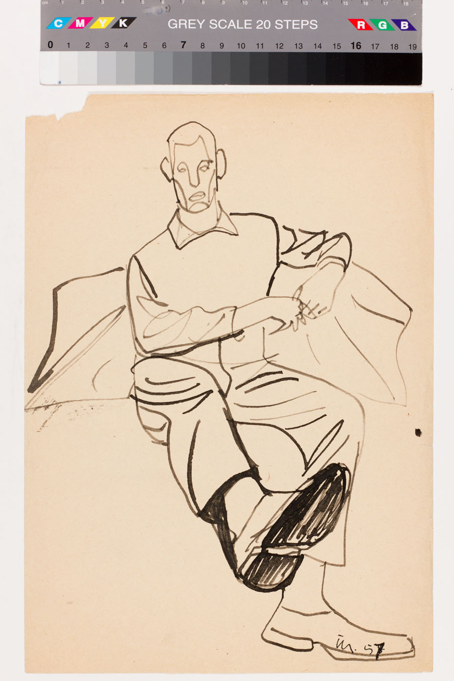 Ülo (autor) Sooster, seated man