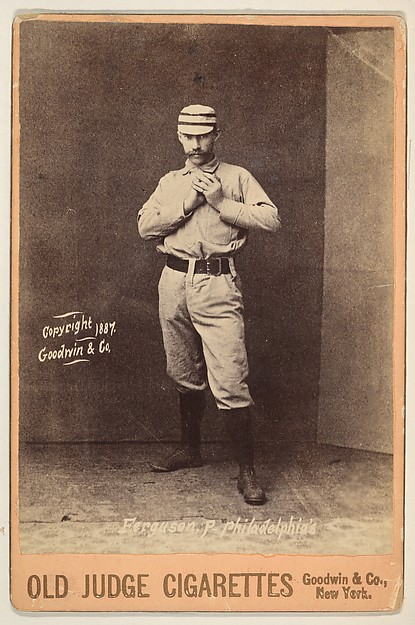 Goodwin & Company, Ferguson, Pitcher, Philadelphia, from the series Old Judge Cigarettes