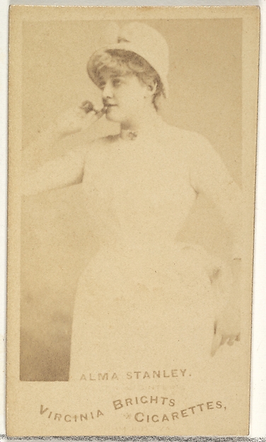 Allen & Ginter, Alma Stanley, from the Actors and Actresses series (N45, Type 1) for Virginia Brights Cigarettes