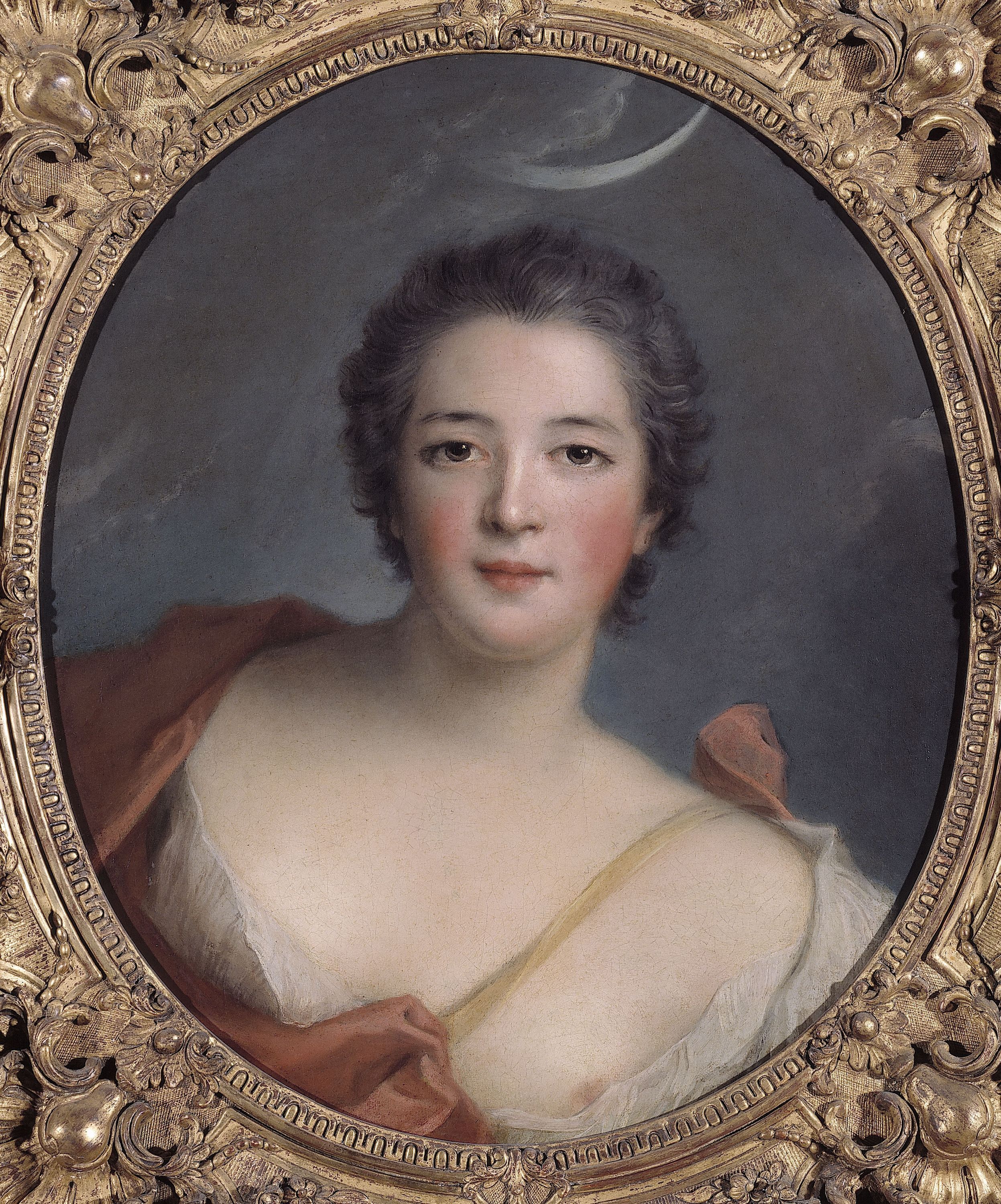 Ecole française, Portrait de la marquise de Flavacourt, en Silence