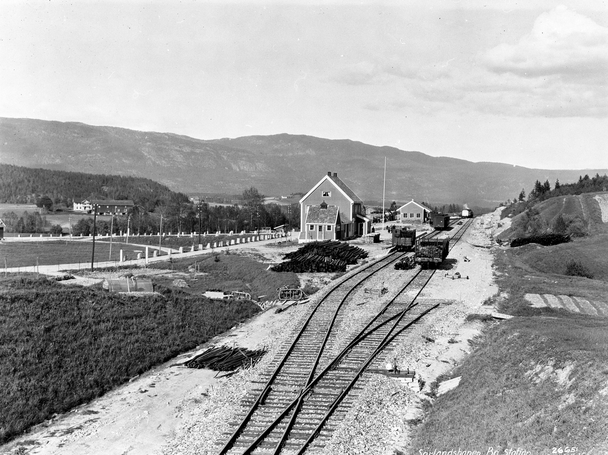 Anders Beer Wilse, Prot: Sørlandsbanen - Bø Station