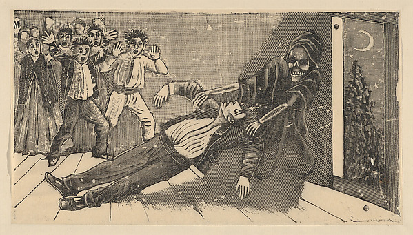 José Guadalupe Posada, The apparation of the ghost of don Juan Manuel to Pachita la Alfajorera