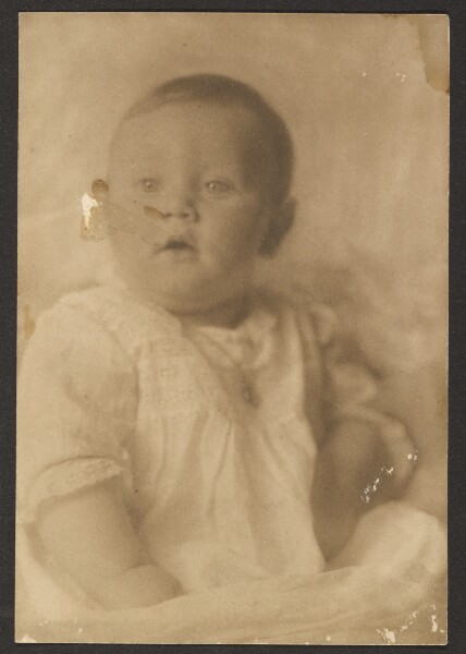 Louis Fleckenstein, [Portrait of a Baby in Lace Dress]