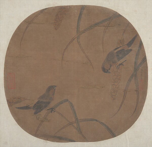 Unidentified artist, Sparrows and Millet