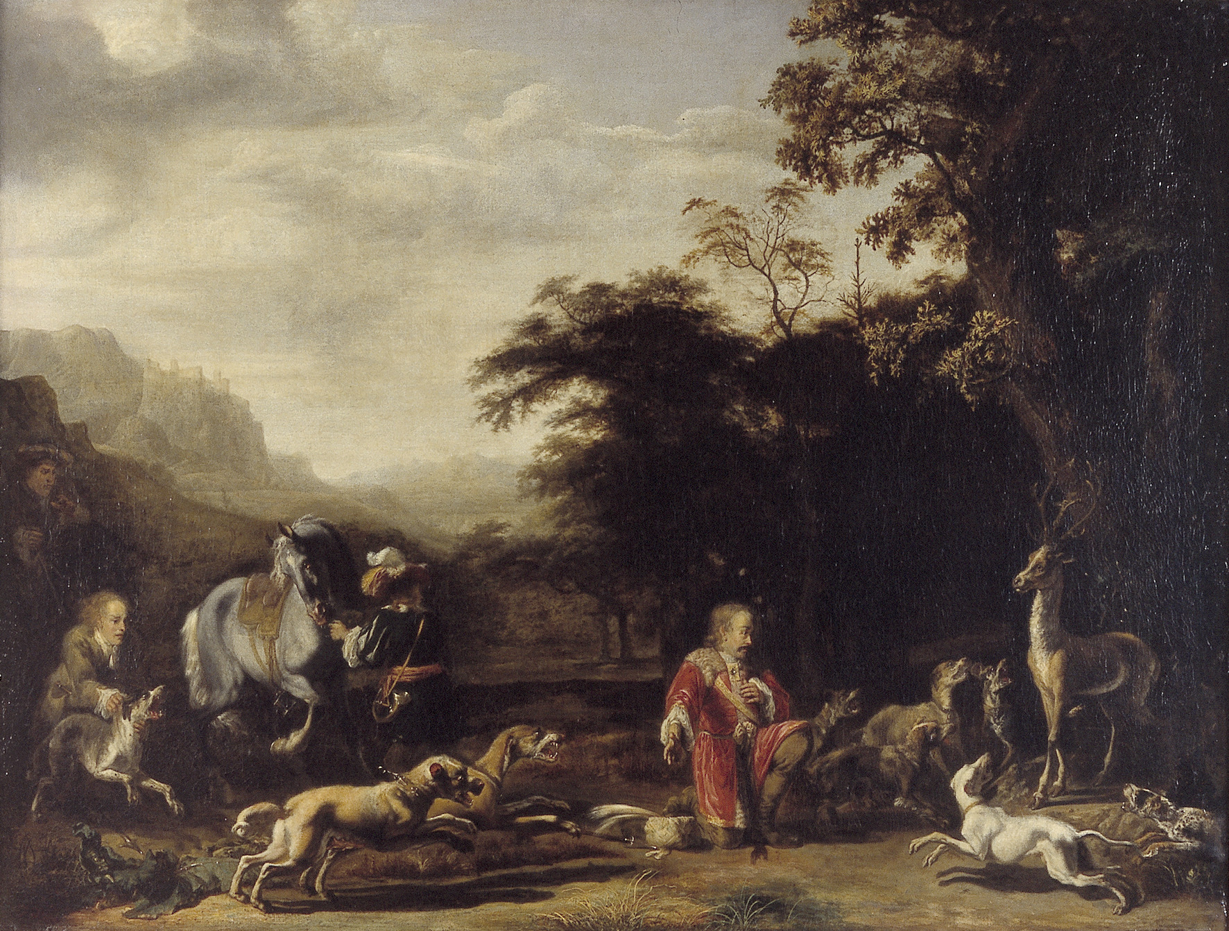 Abraham Hondius, the vision of St. Eustachius