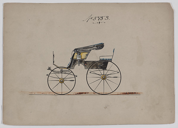 Brewster & Co., Design for Stanhope Phaeton, no. 3853