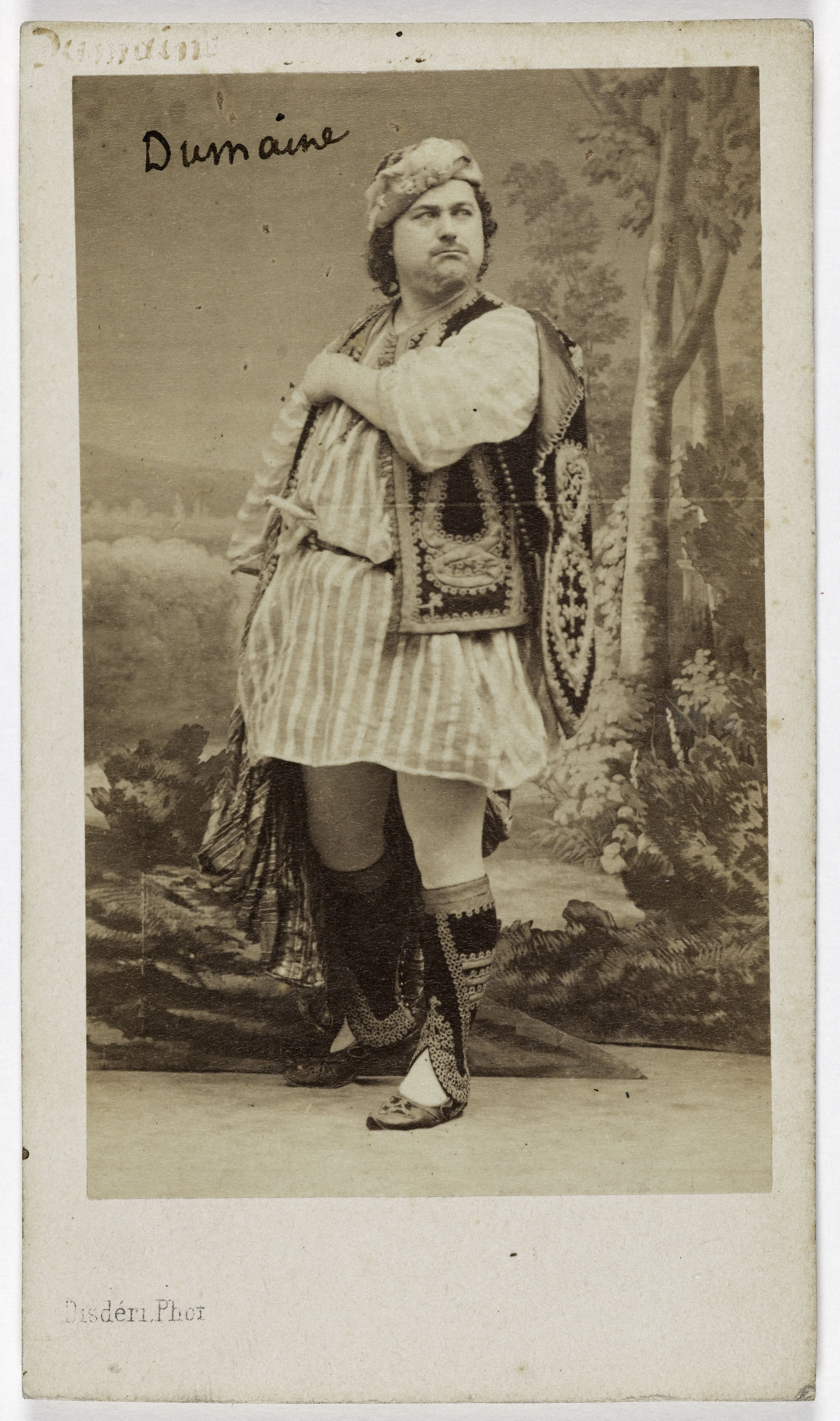 André-Adolphe-Eugène Disdéri, Portrait de Louis François Dumaine (L. F. Person, dit) (1831-1893), (acteur)