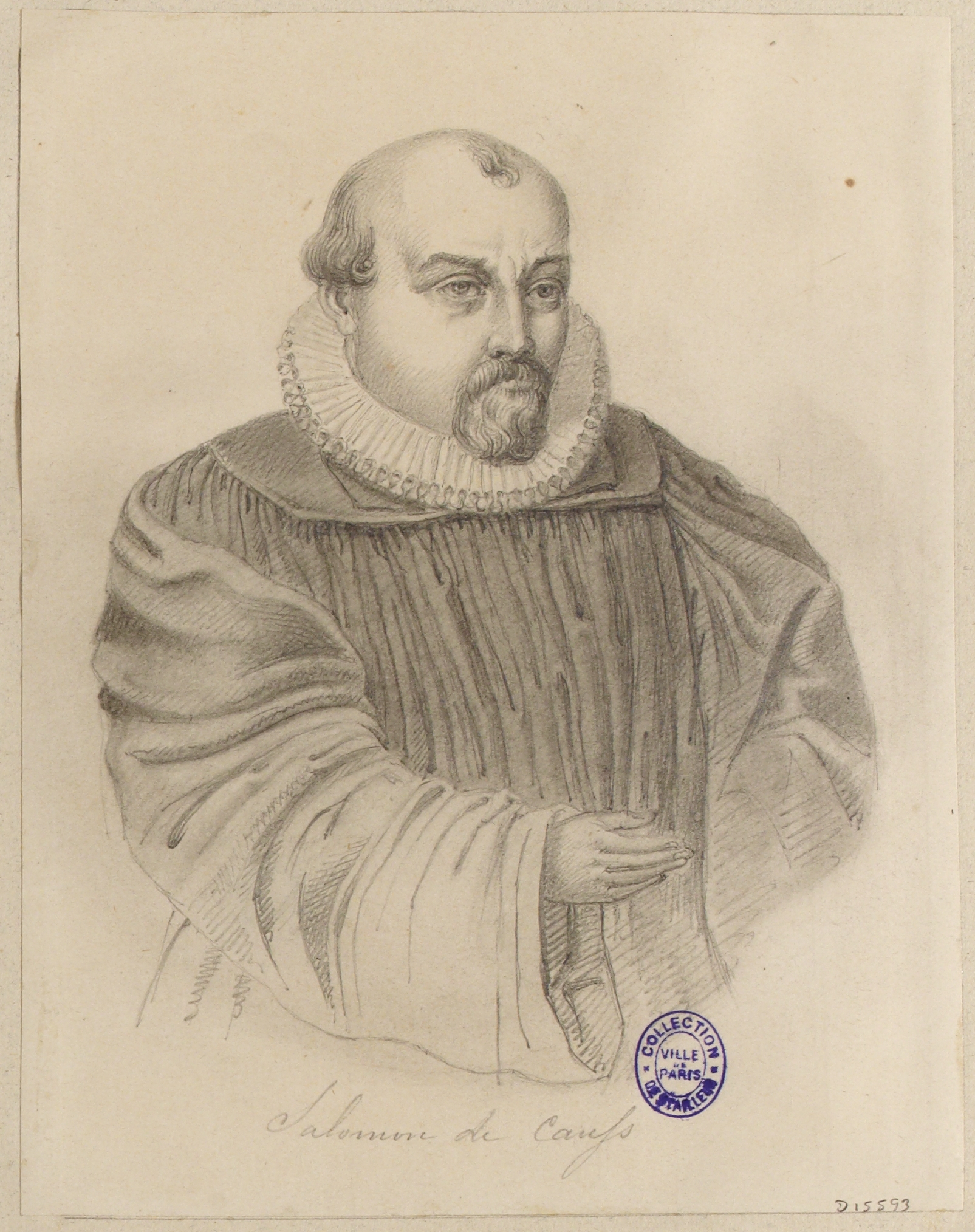 Anonyme, Portrait de l'architecte Salomon de Caufs