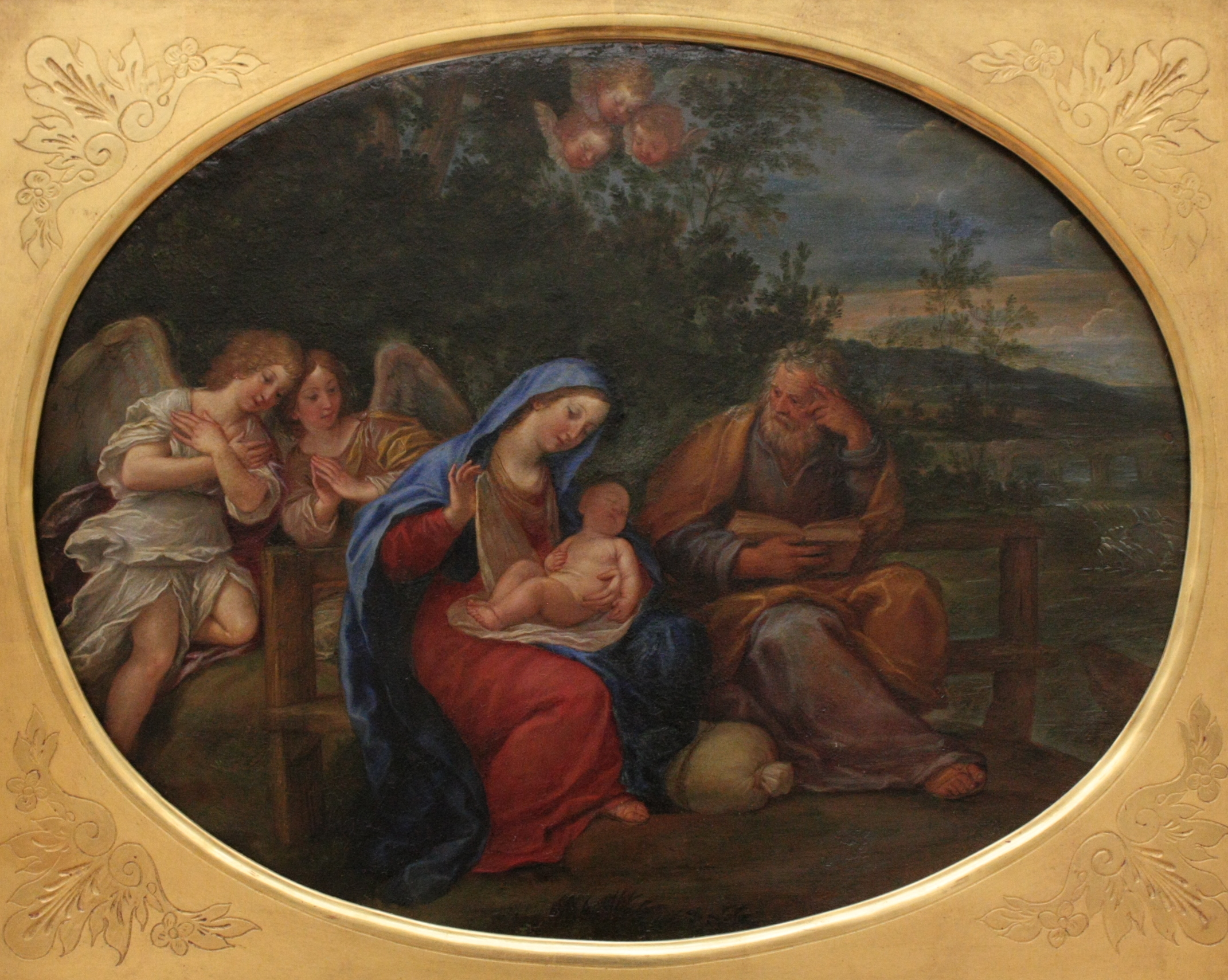Francesco Albani, La Sainte Famille dans un paysage