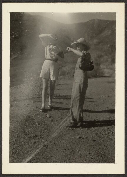 Louis Fleckenstein, [Florence and Woman in Desert]