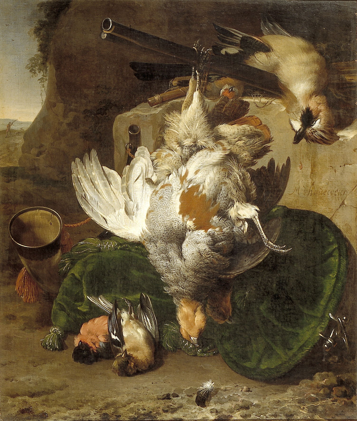 Melchior d'Hondecoeter, stillife with dead birds