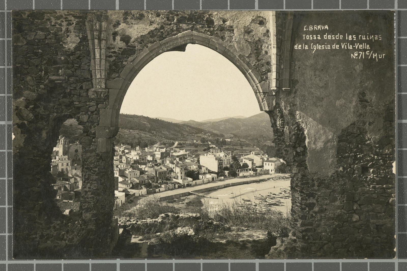 Ricard Mur Dargallo, C. Brava. Tossa desde las ruinas de la Iglesia de Vila-Vella Nº71