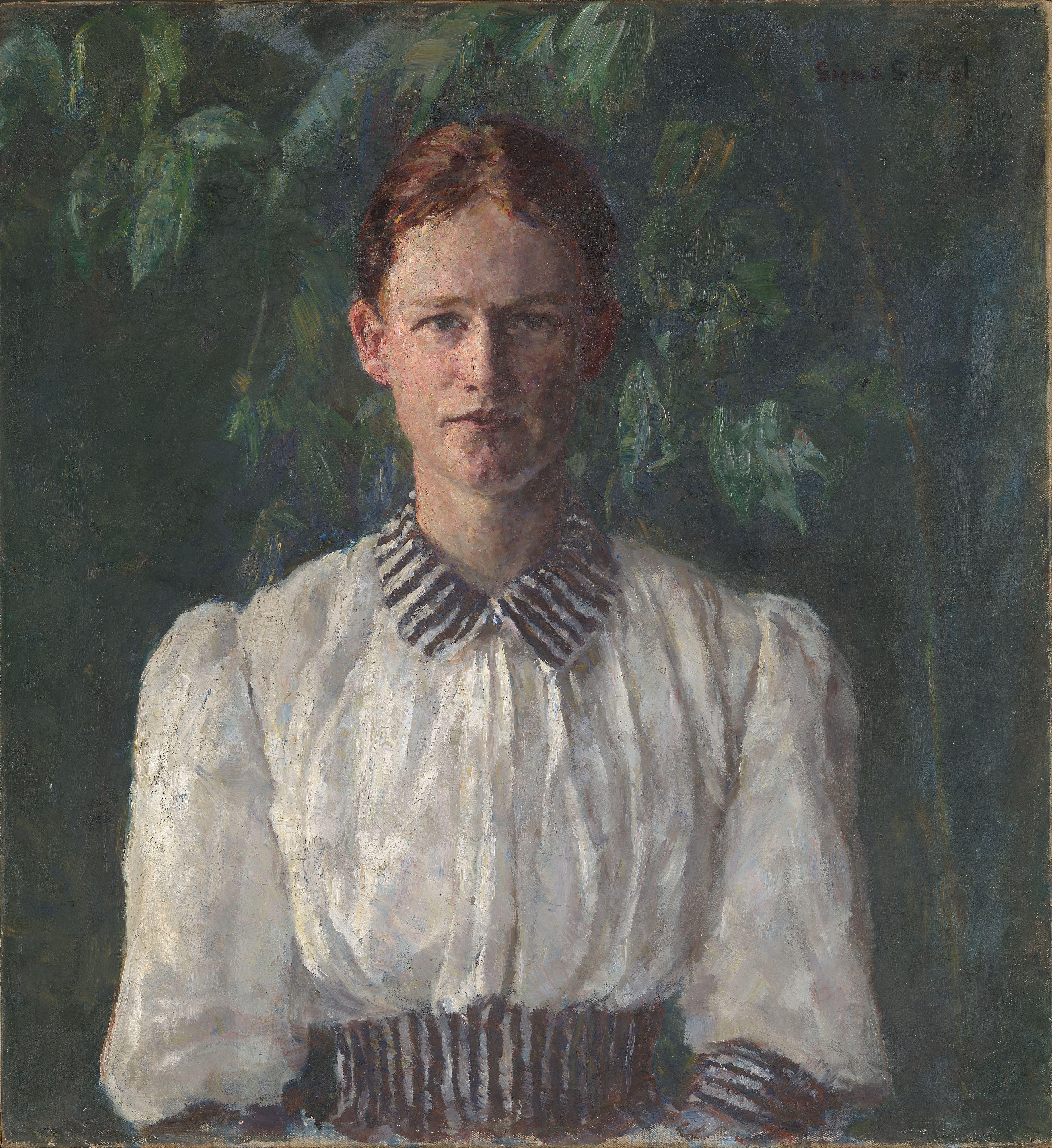 Signe Scheel, Portrait of the Painter Helga Ring (Reusch)