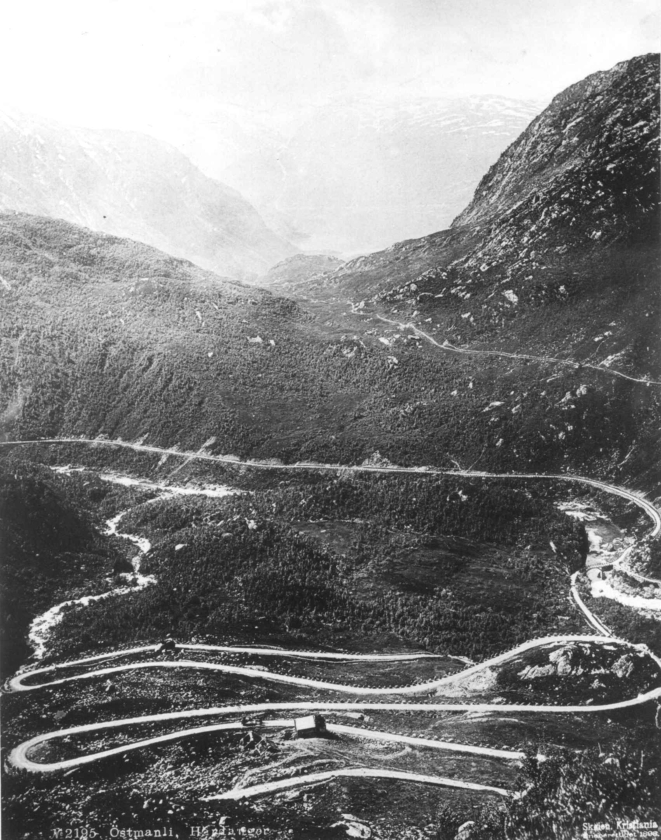 Marthinius Skøien, Veiparti i bratt landskap, Austmannalia, Odda, Hordaland.