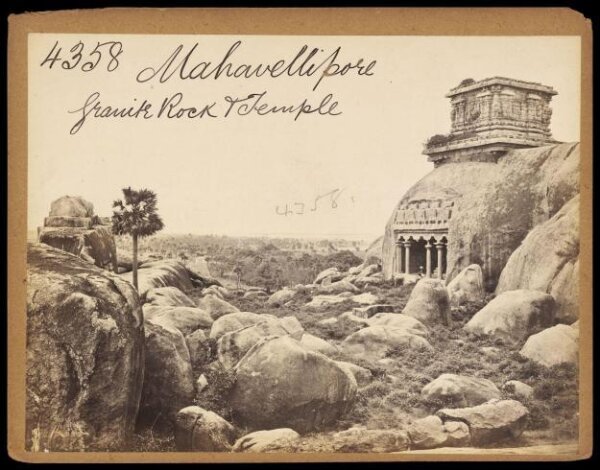 Francis Frith, Mahavellipore.  Granite Rock & Temple