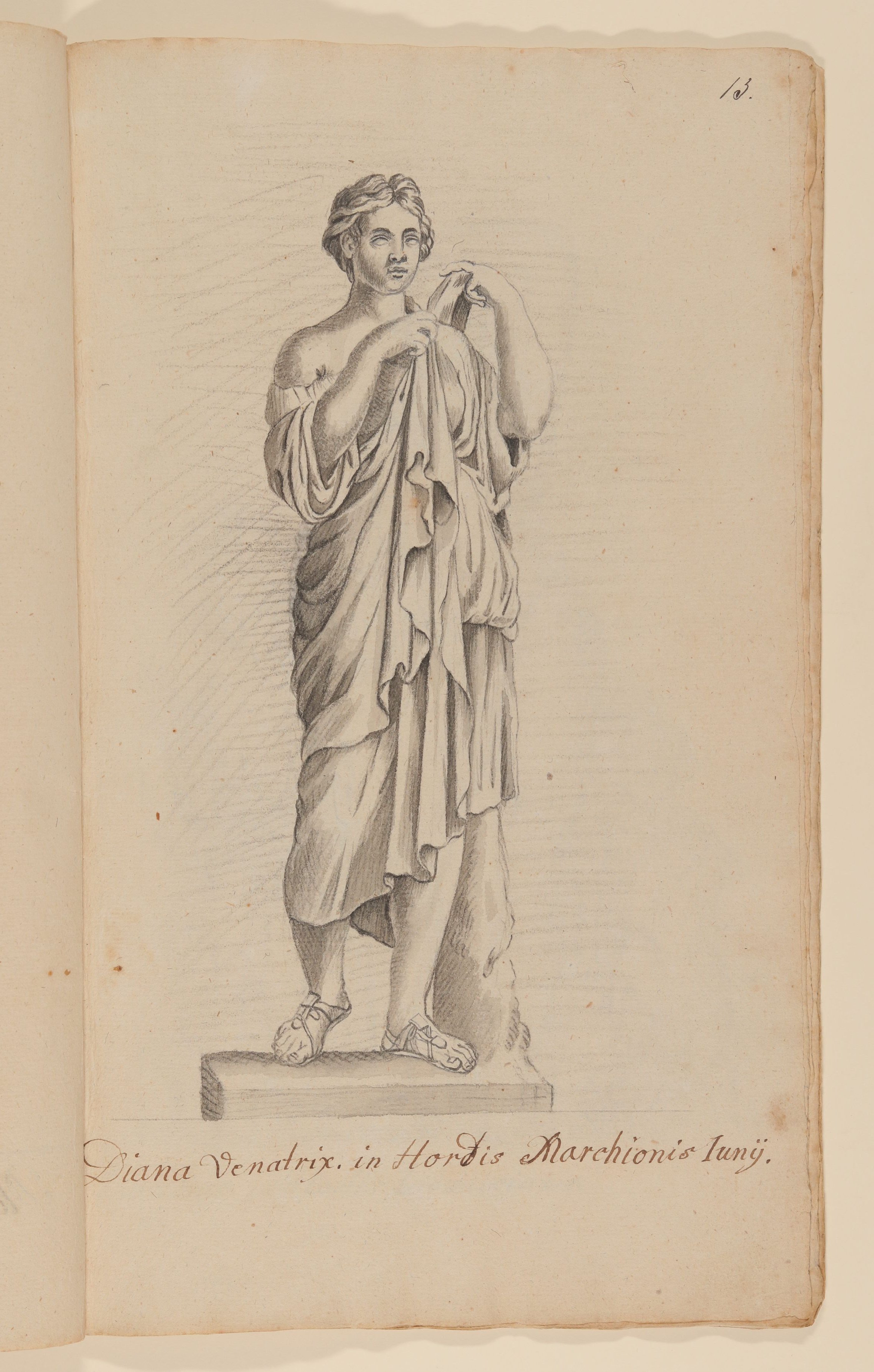 Francois Perrier (Maler), Diana von Gabii [nach Tafel 64 von François Perriers "Icones et Segmenta Nobilium Signorum et Statuarum..." (1638)]